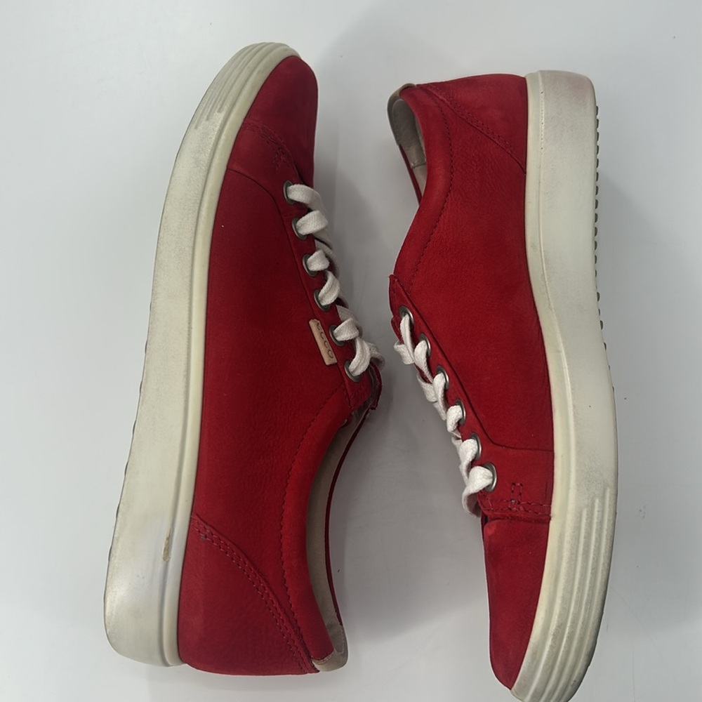 Ecco Soft 7 Sneaker, Red, size 38 - Picture 4 of 8